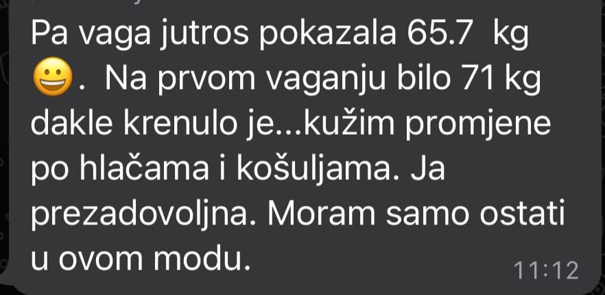 Poruka klijentkinje